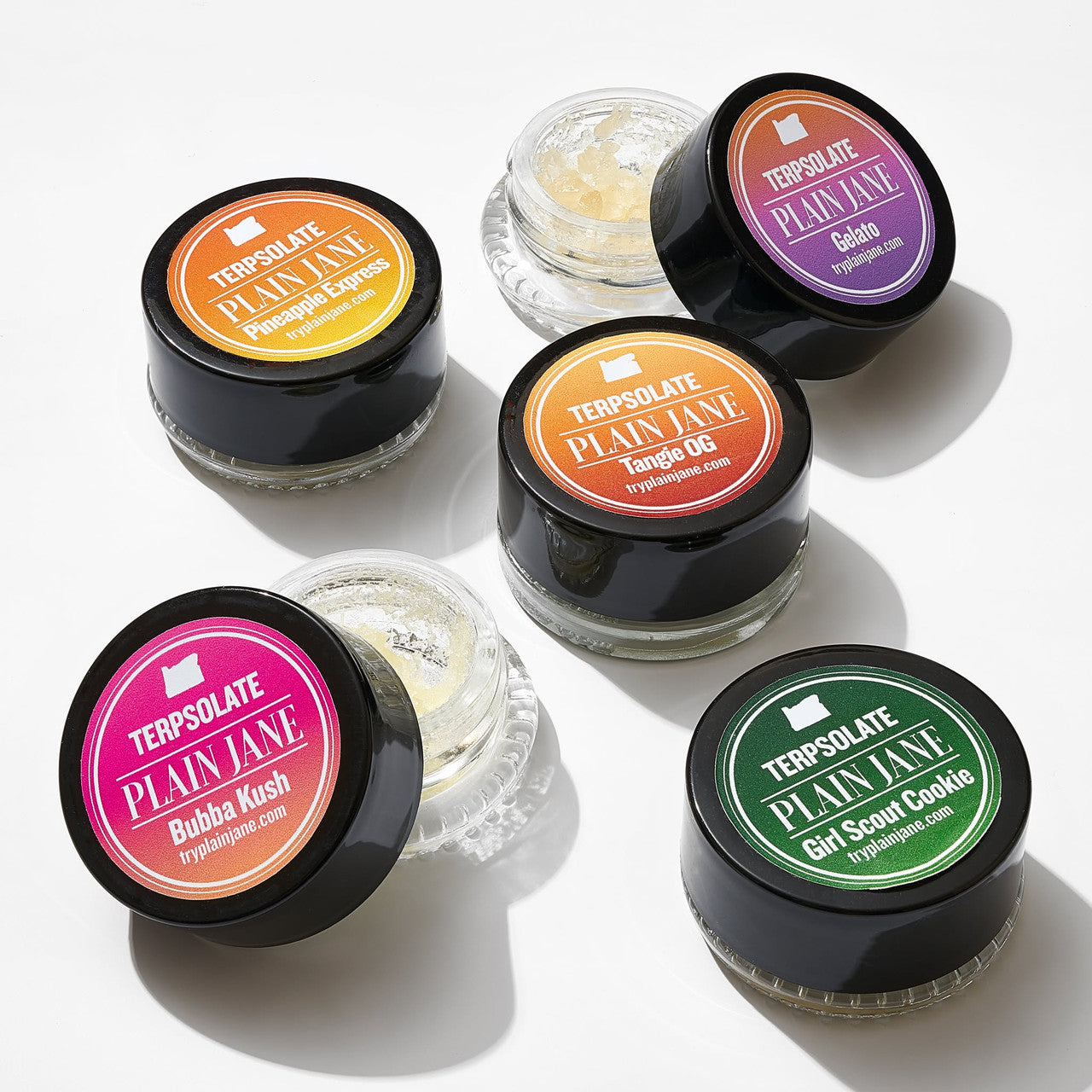 Which terpenes are present in the Tangie OG CBD Terpsolate flavor?