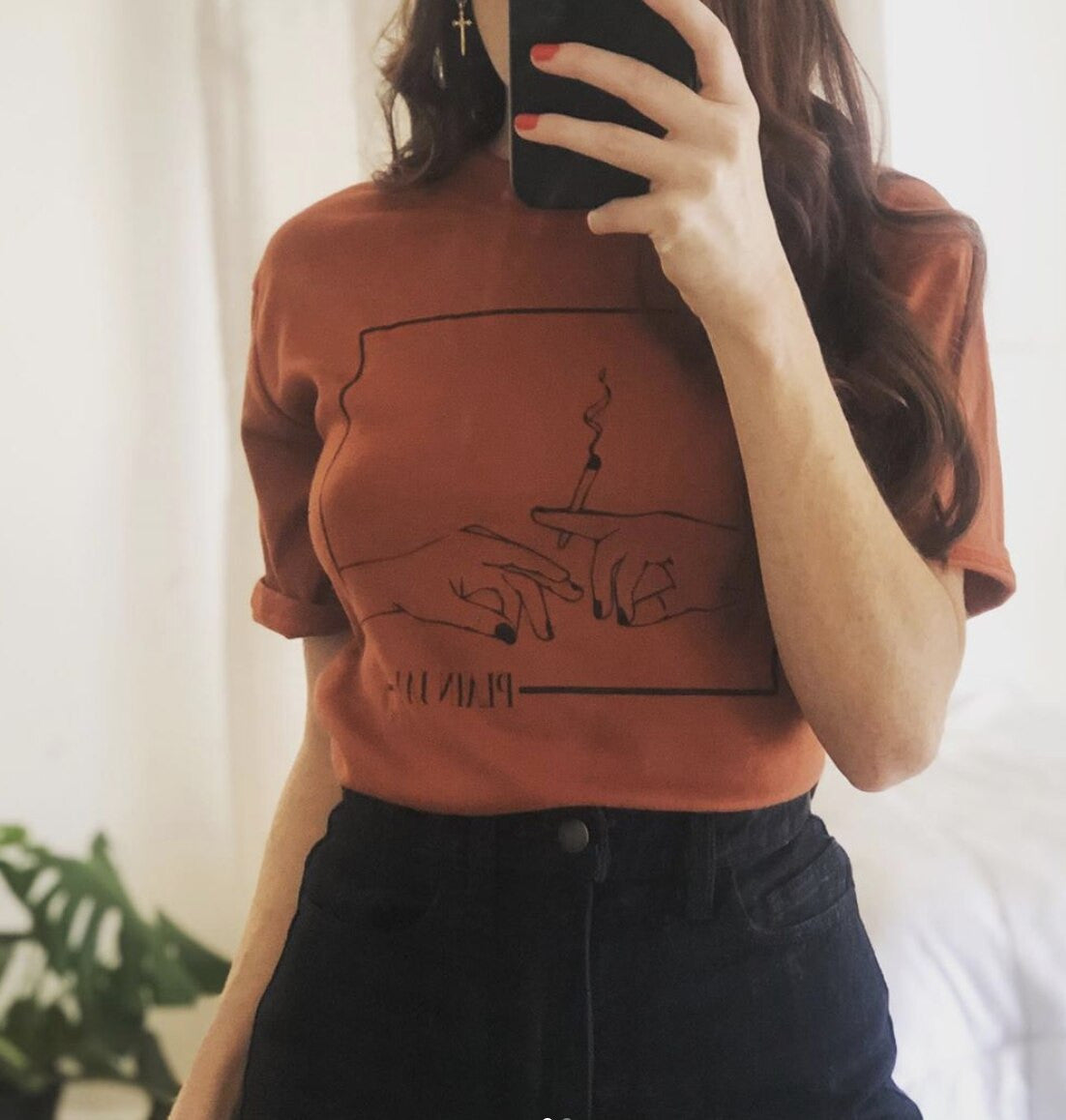 What size variations are available for the "Tee - Pass Joints..." t-shirt?