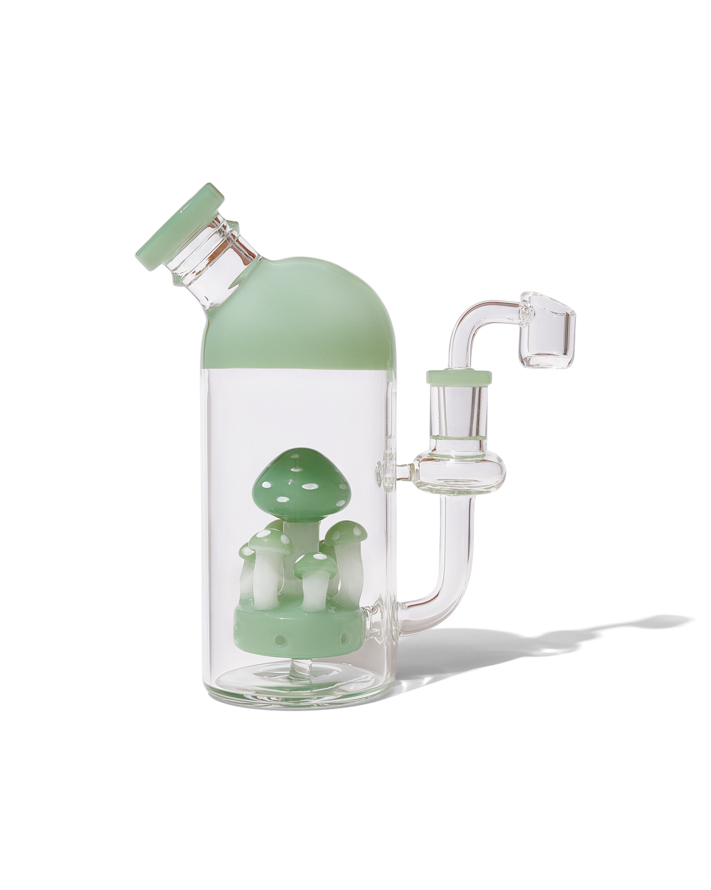 Which percolator style is featured in this Mushroom Glass Dab Rig?