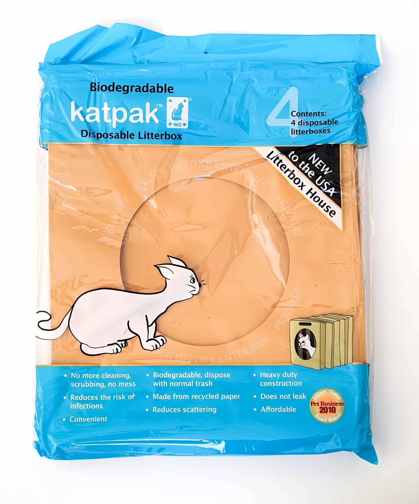 What is the quantity of litter boxes in a Biodegradable Katpak set?