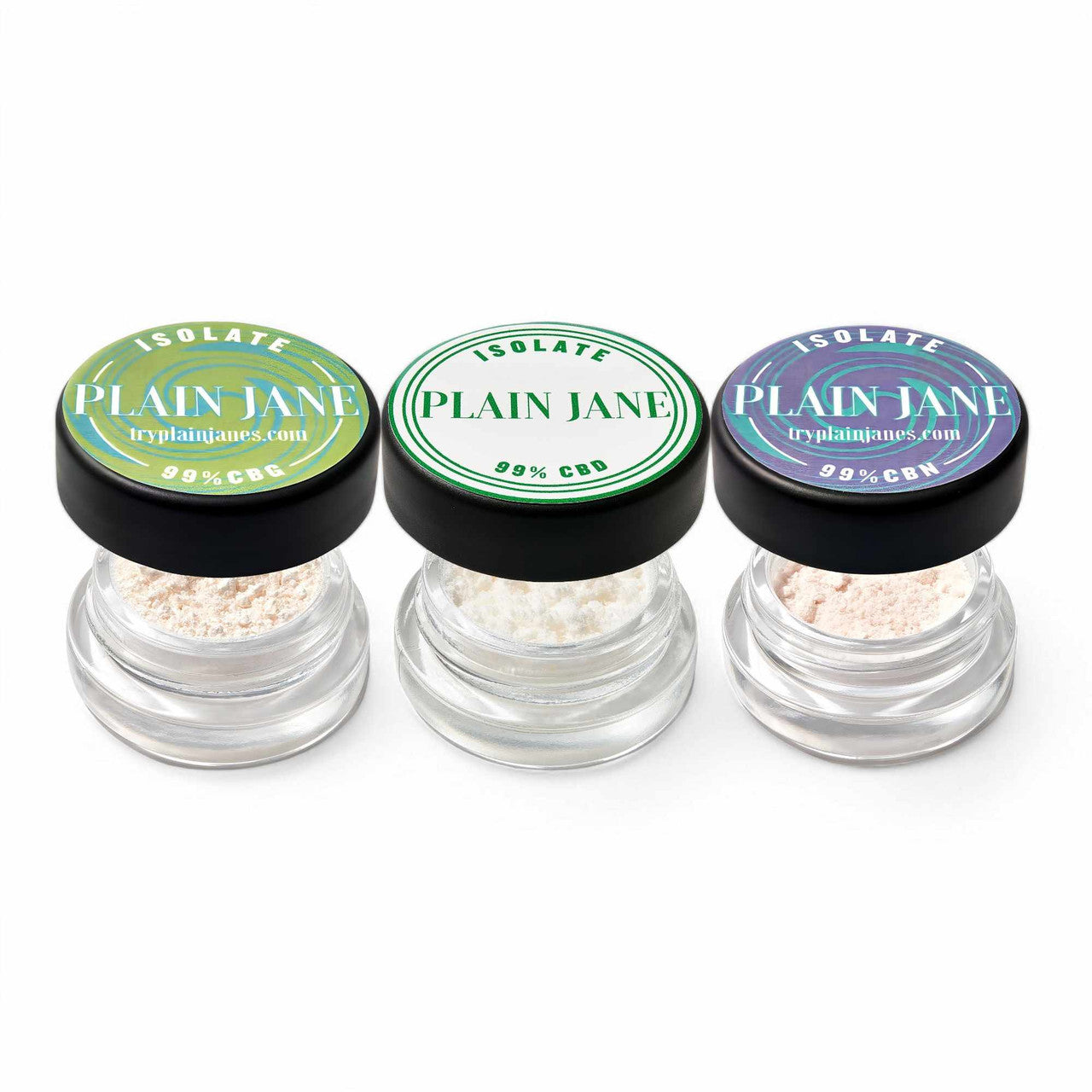 Can you list what comes with the Isolate Powder Trio package?